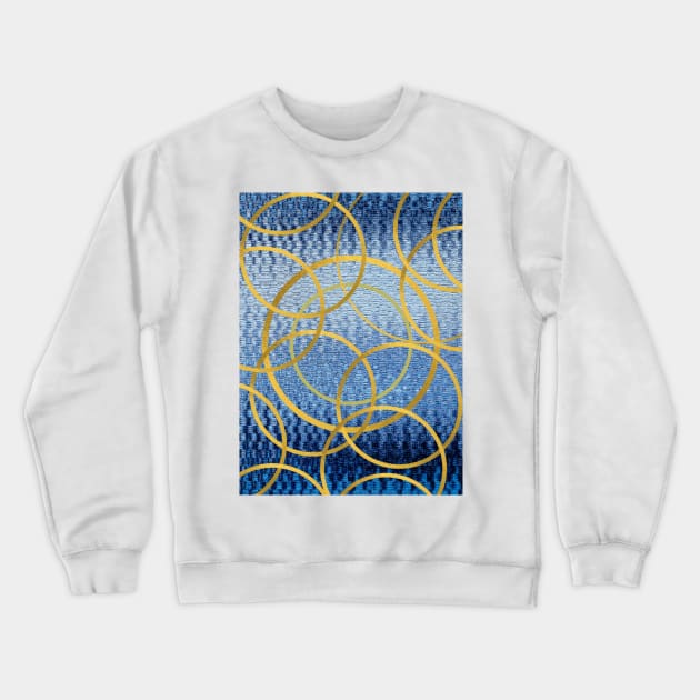 radio frequency circular pattern Crewneck Sweatshirt by beleafcreativ